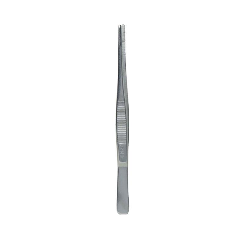 金钟 医用镊 J42045（18cm横齿（敷料））