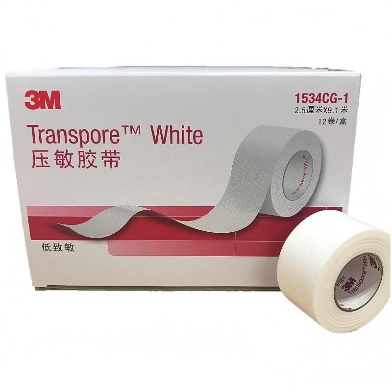 3M  医用压敏胶带 2.5cm×9.1m 1534CG-1（12卷/盒 10盒/箱）