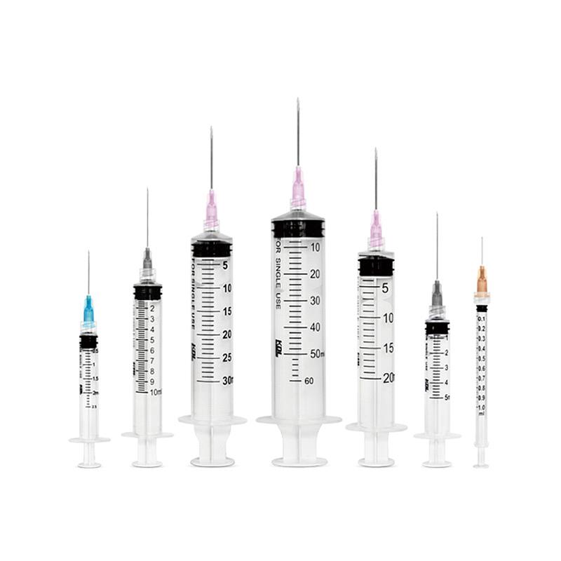 康德莱KDL 一次性无菌注射器 带针2ml 0.6×25mm螺口（100支/盒 20盒/箱）